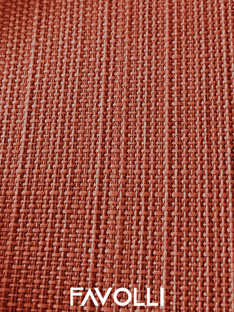 FAVOLLİ Keten Dokulu Kiremit Rengi Masa Örtüsü Dertsiz