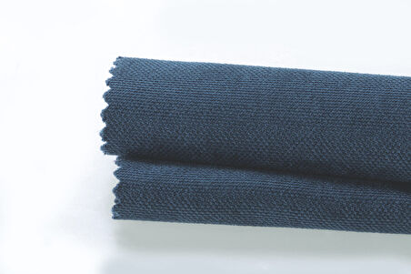 Pastel Koyu Mavi Rengi Masa Örtüsü Kadife Dokulu Leke Tutmaz