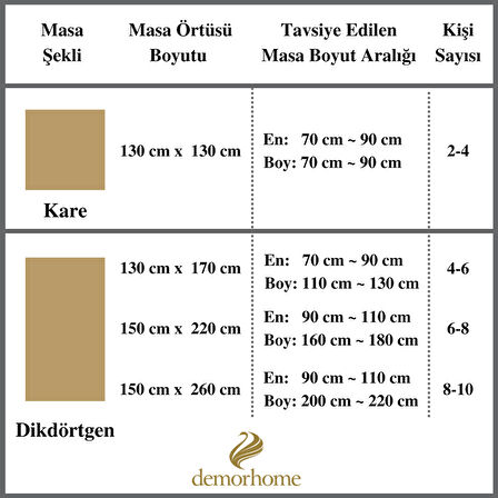 Demor Home Kadife Dokulu Kiremit Rengi Dertsiz Masa Örtüsü