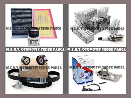 Megane 2 1.6 16V Komple Bakım Seti Triger Devirdaim Buji Filtre