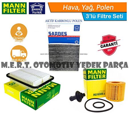 Toyota Corolla 1.33 Benzinli Filtre Bakım Seti (2009-2018) (483847460)