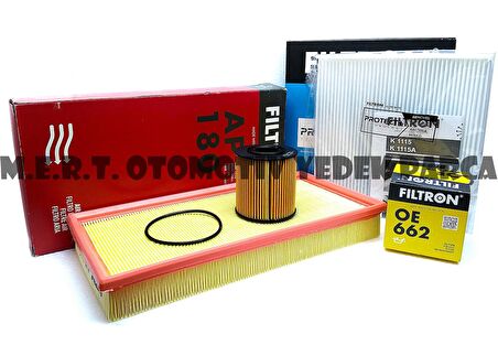 Volvo S40 1.8 Filtre Bakım Seti 1999-2004 Filtron