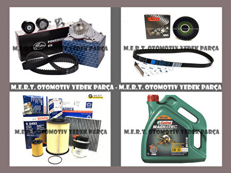 Ford C-Max 1.6 Tdci Komple Bakım Seti 2007-2010 Yağ Triger Filtre