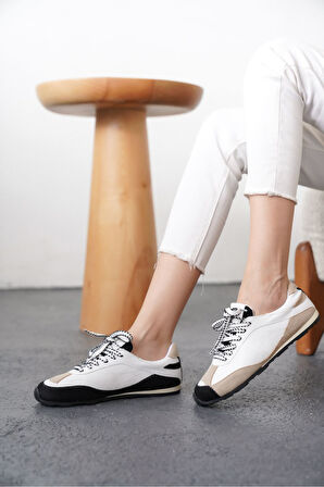 Kadın Boeno Spor Ayakkabı - Beyaz-Siyah