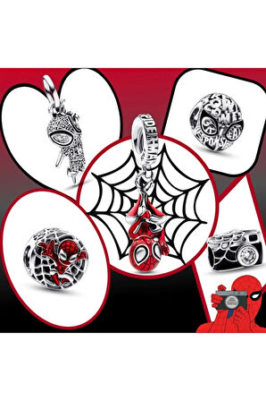 Marvel Örümcek Adam Maske Charm