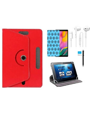 Casper Via S40 10.4" Uyumlu Tablet Kılıf 4 lü Set Kılıf+Ekran Koruma+Kalem+Kulaklık