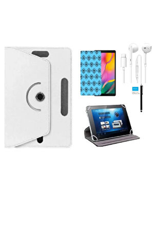 Casper Via S40 10.4" Uyumlu Tablet Kılıf 4 lü Set Kılıf+Ekran Koruma+Kalem+Kulaklık