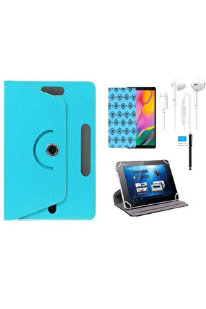 Casper Via S40 10.4" Uyumlu Tablet Kılıf 4 lü Set Kılıf+Ekran Koruma+Kalem+Kulaklık