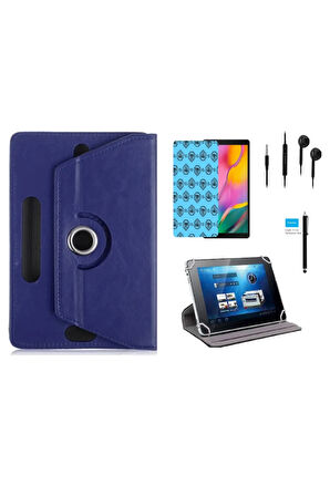 Samsung Galaxy Tab A9 Plus 11" X210 Uyumlu Tablet Kılıf 4 lü Set Kılıf+Ekran Koruma+Kalem+Kulaklık