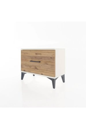 Silva Komodin 60x30x48 Aytaşı-Çam: Tek Çekmeceli Şıklık - Yatak Odası - Mini Dolap - Antre - Sehpa