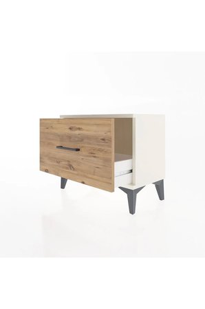Silva Komodin 60x30x48 Aytaşı-Çam: Tek Çekmeceli Şıklık - Yatak Odası - Mini Dolap - Antre - Sehpa