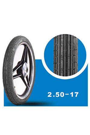 Yasa F Ön Motosiklet Yol Lastiği 250-17 Tt (İÇ LASTİKLE KULLANIMA UYGUNDUR)