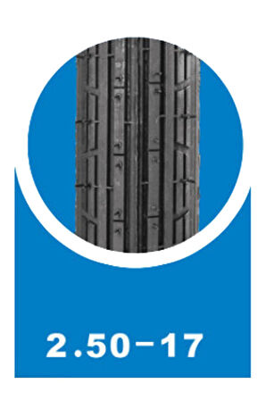 Yasa F Ön Motosiklet Yol Lastiği 250-17 Tt (İÇ LASTİKLE KULLANIMA UYGUNDUR)