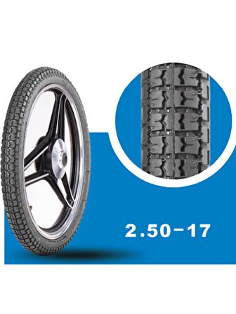 YASA R Arka Motosiklet Yol Lastiği 2.50-17 TT Tubetype (İç Lastikle kullanıma uygundur) 2022 Üretim yılı