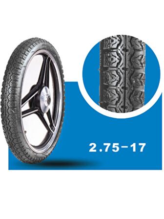 YASA Arka Motosiklet Yol Lastiği 2.75-17 TT Tubetype (İç Lastikle kullanıma uygundur) 2022 Üretim yılı