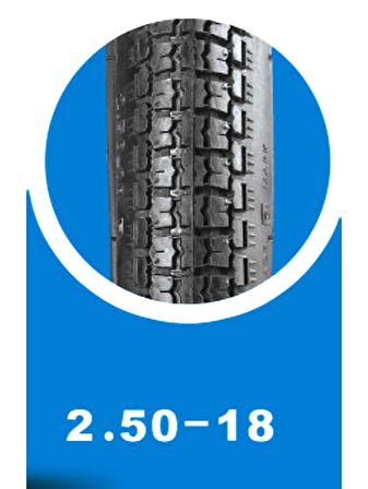 YASA F Ön Motosiklet Yol Lastiği 2.50-18 TT Tubetype (İç Lastikle kullanıma uygundur)   2022 Üretim Yılı