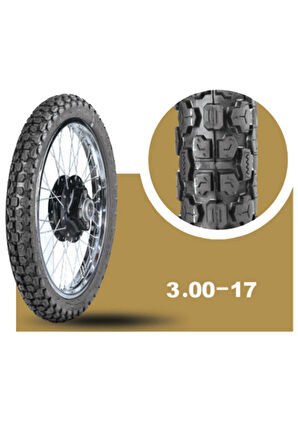 Motosiklet Lastiği 300-17 Tt (İÇ LASTİKLE KULLANIMA UYGUNDUR)6pr