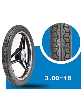 YASA Epjin Arka Motosiklet Yol Lastiği 300-18 TT Tubetype (İç Lastikle kullanıma uygundur) 6PR  2022 Üretim Yılı Ön/Arka