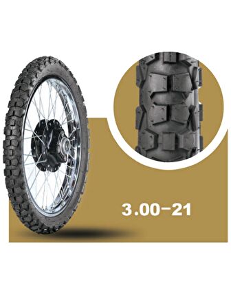 İRAN YASA TR KP 300-21 TT (İç lastikle kullanıma uygundur) Ön Yol/ Toprak Lastiği 