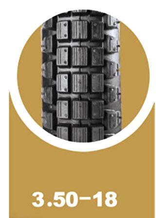 YASA TROP OFFROAD Arka Yol/Toprak Motosiklet Lastiği 350-18 TT Tubetype (İç Lastikle kullanıma uygundur) 6PR  2022 Üretim Yılı