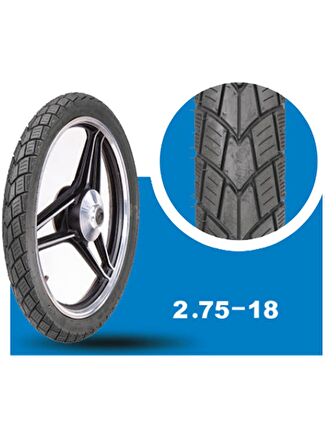 YASA EP Arka Motosiklet Yol Lastiği 275-18 TT Tubetype (İç Lastikle kullanıma uygundur) 6PR  2022 Üretim Yılı