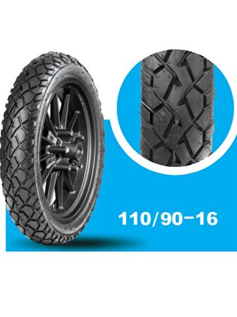 YASA Arka Motosiklet Yol Lastiği 100/90-16 TL Tubeless(İç Lastiksiz) 2022 Üretim Yılı