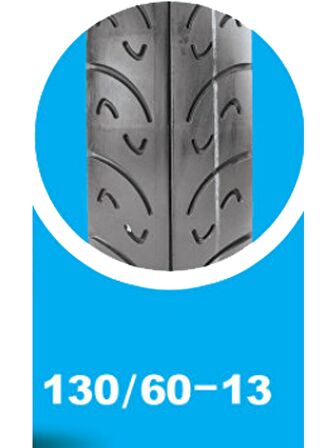 YASA Motosiklet Yol  Lastiği 130/60-13 Tubeless (İç Lastiksiz)TL  2022 Üretim Yılı Ön/Arka 