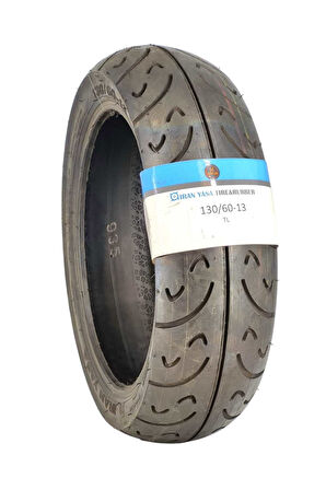 Yasa Motosiklet Yol Lastiği 130/60-13 Tubeless (İÇ LASTİKSİZ)tl Ön/arka