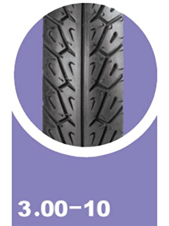 YASA P2Motosiklet Scooter Dış Lastiği 3.00-10 Tubeless TL (İç Lastiksiz)  Ön/Arka 2022 Yılı Üretim 