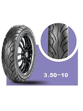 YASA P2 Motosiklet Scooter Dış Lastiği 3.50-10 Tubeless TL (İç Lastiksiz) P2 Ön/Arka 2022 Yılı Üretim 