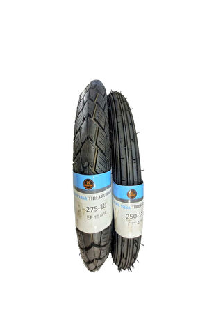 275-18 TT / 250-18 TT CG Motosiklet Lastiği Ön Arka Takım SET DIŞ LASTİK