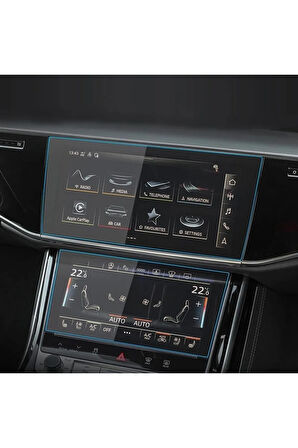 Audi S8 2023-2024 Model Araç içi Tüm Ekranlar için Uyumlu 6 Parça Set 9H Nano Ekran Koruyucu