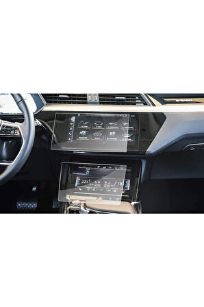 Audi Q7 2019-2024 Model Alt Üst Multimedya ve Kontrol Paneli Uyumlu 9H Nano Ekran Koruyucu