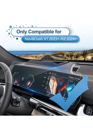 Bmw X1 / iX1 Uyumlu 2023-2025 Model Gösterge Ve Dokunmatik Bilgi Ekranı 9h Nano Ekran Koruyucu