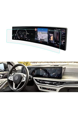 BMW 7 Serisi 2022-2024 Model Gösterge ve Dokunmatik Bilgi Ekranı Uyumlu  9H Nano Ekran Koruyucu