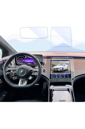 Mercedes Eqe 2023 2024 2025 2026 Model Multimedya Ve Gösterge Panel Uyumlu 9h Nano Ekran Koruyucu Set