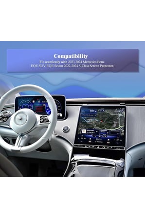 Mercedes Eqe 2023 2024 2025 2026 Model Multimedya Ve Gösterge Panel Uyumlu 9h Nano Ekran Koruyucu Set