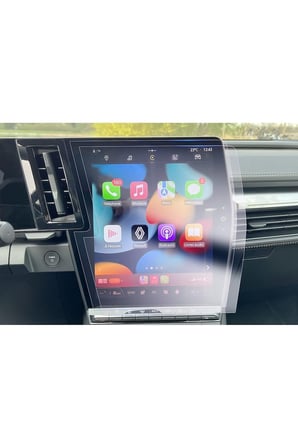 Renault Austral 2025 2026 12 inç (Büyük Ekran) Multimedya ve Gösterge 9H Nano Ekran Koruyucu 2li Set