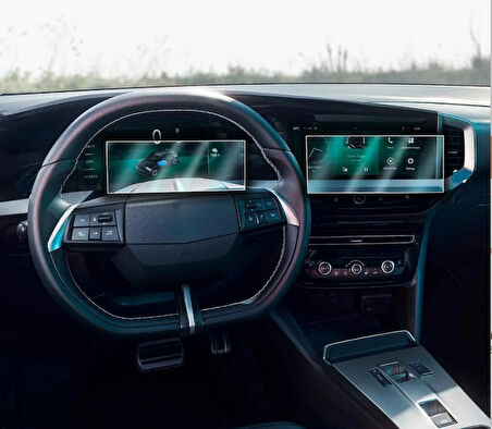 Opel Grandland 2025 Model Multimedya ve Dijital Gösterge Uyumlu 9H Nano Ekran Koruyucu 2li Set