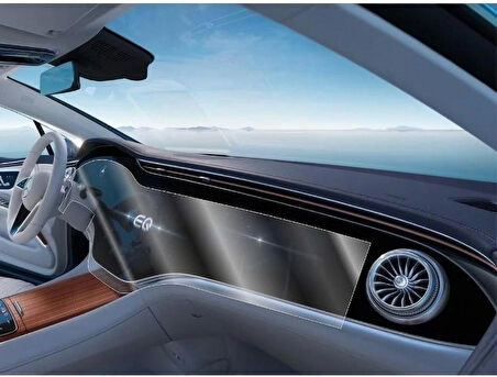 Mercedes EQS 580 Uyumlu 2021-2025 Model Tek Parça Büyük Ekran 9H Nano Ekran Koruyucu