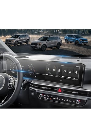 Kia Sorento Uyumlu 2024 2025 2026 Model Büyük Bilgi Ekranı 9H Nano Ekran Koruyucu