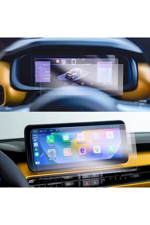 Jeep Avenger uyumlu 2024-2025 Model Multimedya ve Gösterge Panel 9H Nano Ekran Koruyucu 2 li set