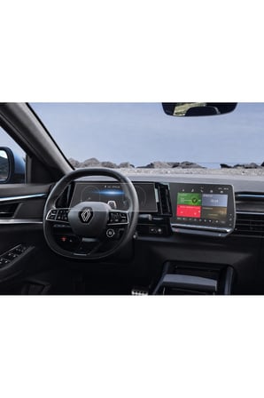 Renault Megane E-Tech Techno 2025-2026 Model 9 inç Multimedya ve Gösterge 9H Nano Ekran Koruyucu 2li Set