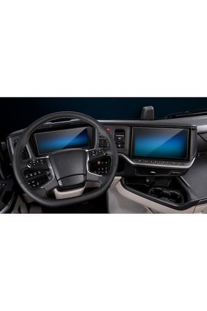 Scania 560R Uyumlu 2026 Model Multimedya ve Gösterge Panel 9H Nano Ekran Koruyucu 2li Set