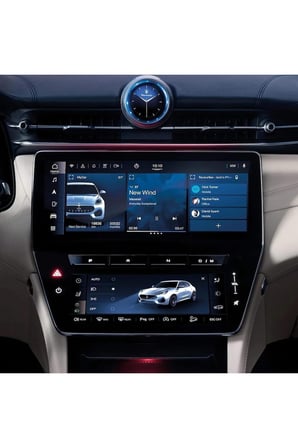 Maserati Grecale Uyumlu 12.3 inç Navigasyon 8.8 inç Alt Ekran Uyumlu 9H Nano Ekran Koruyucu 2li Set