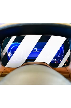 Maserati Grecale Uyumlu Direksiyon Arkası Gösterge Panel 9H Nano Ekran Koruyucu