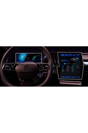 Renault Scenic E-Tech Uyumlu 2026 Model Multimedya ve Gösterge Panel 9H Nano Ekran Koruyucu 2li Set