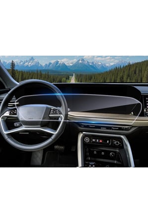 Audi A5 / A6 Uyumlu 2026 Model 26.4 inç Direksiyon Arkası Büyük Ekran 9H Nano Ekran Koruyucu