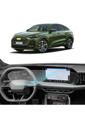 Audi A5 / A6 Uyumlu 2026 Model 26.4 inç Direksiyon Arkası Büyük Ekran 9H Nano Ekran Koruyucu