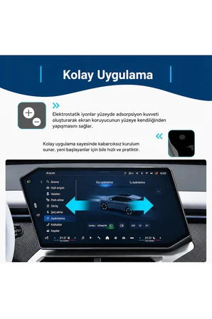 BMW iX3 Uyumlu 2026 Model 17.9 inç Multimedya Navigasyon 9H Nano Ekran Koruyucu